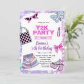 Y2K girly theme party invitation 招待状 (スタンド正面)