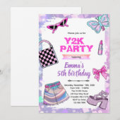 Y2K girly theme party invitation 招待状 (正面/裏面)
