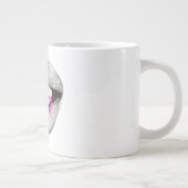 Y2K Glossy Lips Mug – Retro Bratz-Inspired  ジャンボコーヒーマグカップ (右)