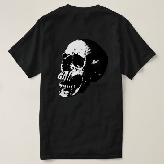 Y2k Halftone Skull Tee Tシャツ (デザイン裏面)