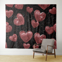 Y2K Heart Balloons Party 90s Star Shot Backdrop タペストリー