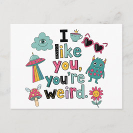 Y2K Stickerbomb Trendy Indie Pop Art ポストカード