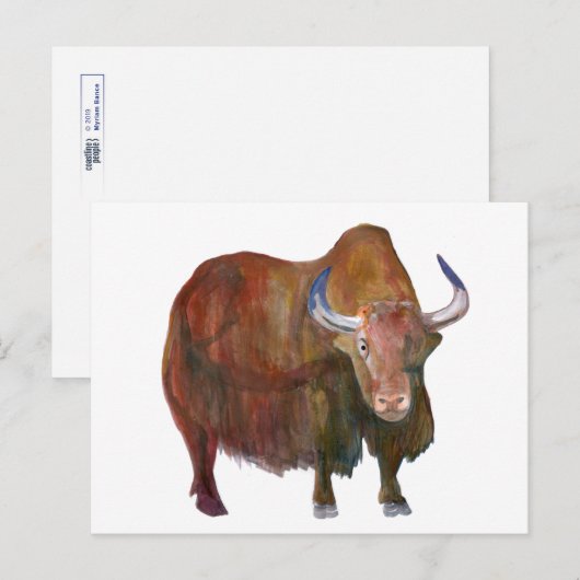 Y.ヤク ポストカード (正面/裏面)