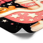 Y A Sleigh Queen Sleigh Girl Gingerbread Coffee Ch ポスター (角)