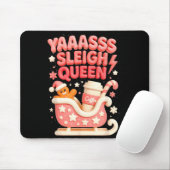 Y A Sleigh Queen Sleigh Girl Gingerbread Coffee Ch マウスパッド (マウス)