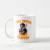 Y’all Gettin Rocky Chopped Tennessee Halloween Cos コーヒーマグカップ (左)