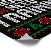 Y’all Seriously Need Training Ugly Christmas Offic ポスター (角)