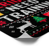 Y’all Seriously Need Training Ugly Office Christma ポスター (角)