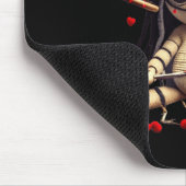 Y Cute Sitting Voodoo Doll Halloween Valentine Day マウスパッド (コーナー)