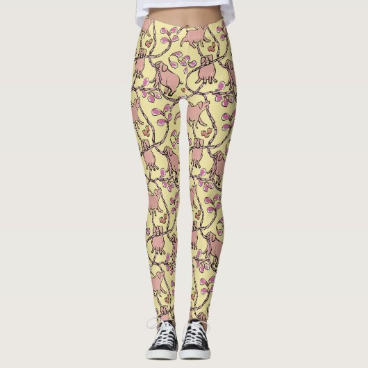 Y Lパター笑わされるン中国のベトナム豚の年 レギンス (正面)