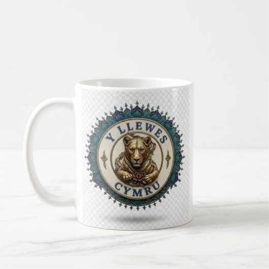 Y Llewes. Lloegr コーヒーマグカップ (左)