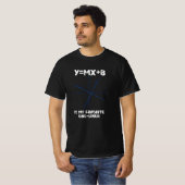 Y=mx+bは私の1お気に入りの行です Tシャツ (正面フル)