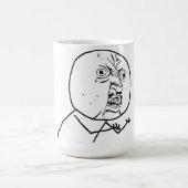 Y Uいいえか。か。 コーヒーマグカップ (中央)