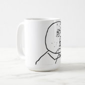 Y Uいいえか。か。 コーヒーマグカップ (正面左)