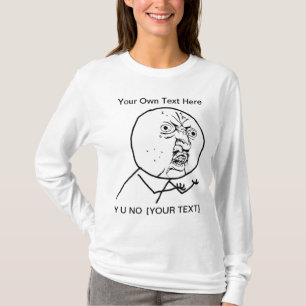 Y Uの非2味方された女性長袖のTシャツ Tシャツ