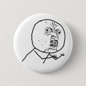 y u人無し 缶バッジ (正面)