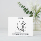 Y U目を水にする ポストカード (スタンド正面)