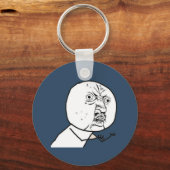 Y U NO キーホルダー (正面)