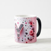 Y Valentine Alphabet 3D モーフィングマグカップ (正面右)