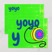y - yoyoフラッシュカード ポストカード (正面/裏面)