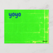 y - yoyoフラッシュカード ポストカード (裏面)