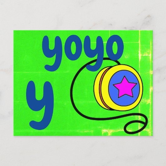y - yoyoフラッシュカード ポストカード (正面)