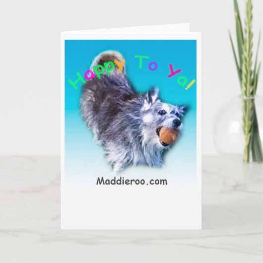 Yaに幸せ! 挨拶状 カード (正面)