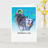 Yaに幸せ! 挨拶状 カード (黄色い花)