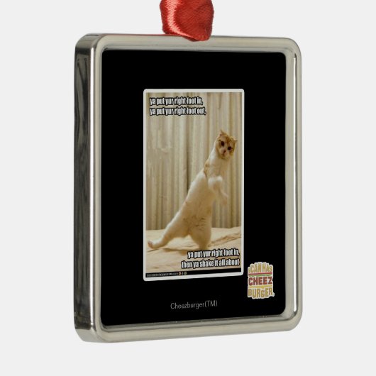 Yaはyurの右足を、yaによって置かれたyurの右足ou置きました メタルオーナメント (右)