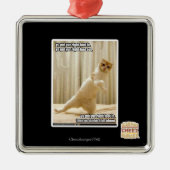 Yaはyurの右足を、yaによって置かれたyurの右足ou置きました メタルオーナメント (正面)