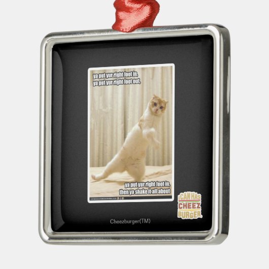 Yaはyurの右足を、yaによって置かれたyurの右足ou置きました メタルオーナメント (左)