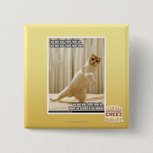 Yaはyurの右足を、yaによって置かれたyurの右足ou置きました 缶バッジ (正面)