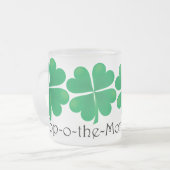 Yaへのトップo朝! シャムロックのマグ フロストグラスマグカップ (正面左)