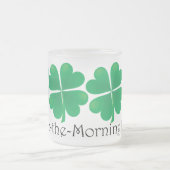 Yaへのトップo朝! シャムロックのマグ フロストグラスマグカップ (中央)