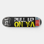 YAスケートボードでプルアップ スケートボード (横)