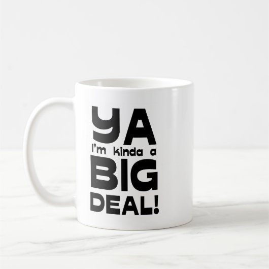 Ya私はちょっと大事2のマグです コーヒーマグカップ (左)