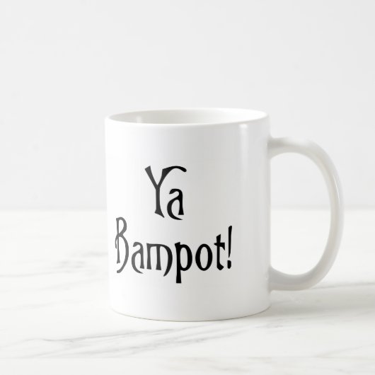 Ya Bampotスコティおもしろいランドバタースラング コーヒーマグカップ (右)
