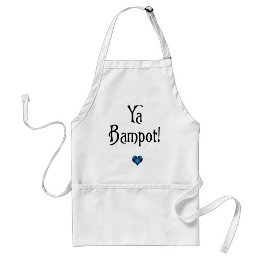 Ya Bampotスコティおもしろいランドバタースラング スタンダードエプロン (正面)