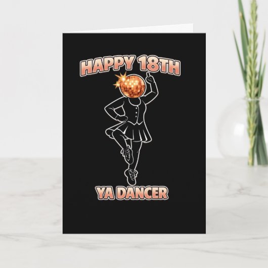 Ya Dancer Birthday Funny Scottish Scotland カード (正面)
