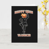 Ya Dancer Birthday Funny Scottish Scotland カード (黄色い花)