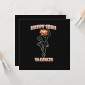 Ya Dancer Birthday Funny Scottish Scotland カード (正面/裏面インサイチュ)