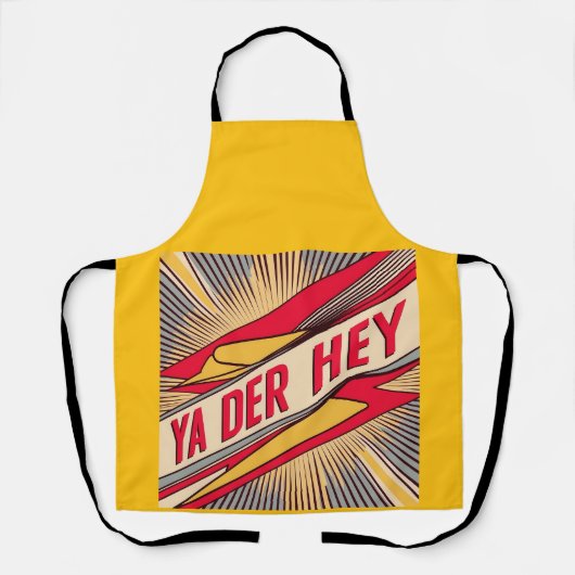 Ya Der Hey （ウィスコンシン・スラング） エプロン (正面)