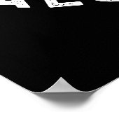 Ya Later Calculator おもしろい Pun Dark BGを参照 ポスター (角)