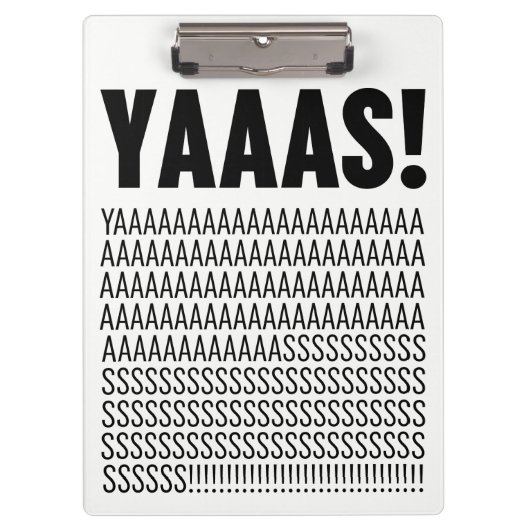 Yaaasタイポグラフィカスタム背景色 クリップボード (正面)