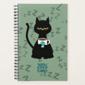 YAAAWN Sleepy Cat 2026 Planner プランナー手帳 (正面)