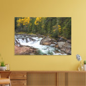 Yaak秋in秋Kootenai National キャンバスプリント (インサイチュ (リビング))