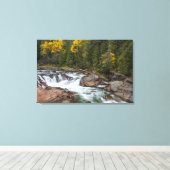 Yaak秋in秋Kootenai National キャンバスプリント (インサイチュ (ウッドフロア))