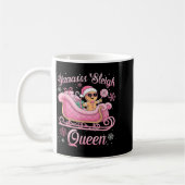 Yaas Sleigh Queen Sleigh Girl Matching Christmas  コーヒーマグカップ (左)