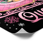 Yaas Sleigh Queen Sleigh Girl Matching Christmas  ポスター (角)