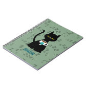 YAAWNスリーピーキャットノート ノートブック (左側)